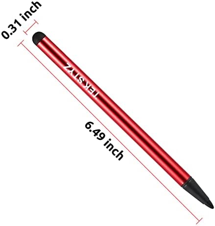 עבודות Pro Stylus עבור Dell XPS 15 דיוק גבוה רגיש בצורה קומפקטית למסכי מגע [3 Pack-red]